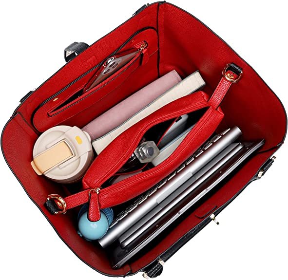 Large Capacity Work Tote Bags for Women's Leather Big Purses and handbags ladies Waterproof Big Shoulder commuter Bag